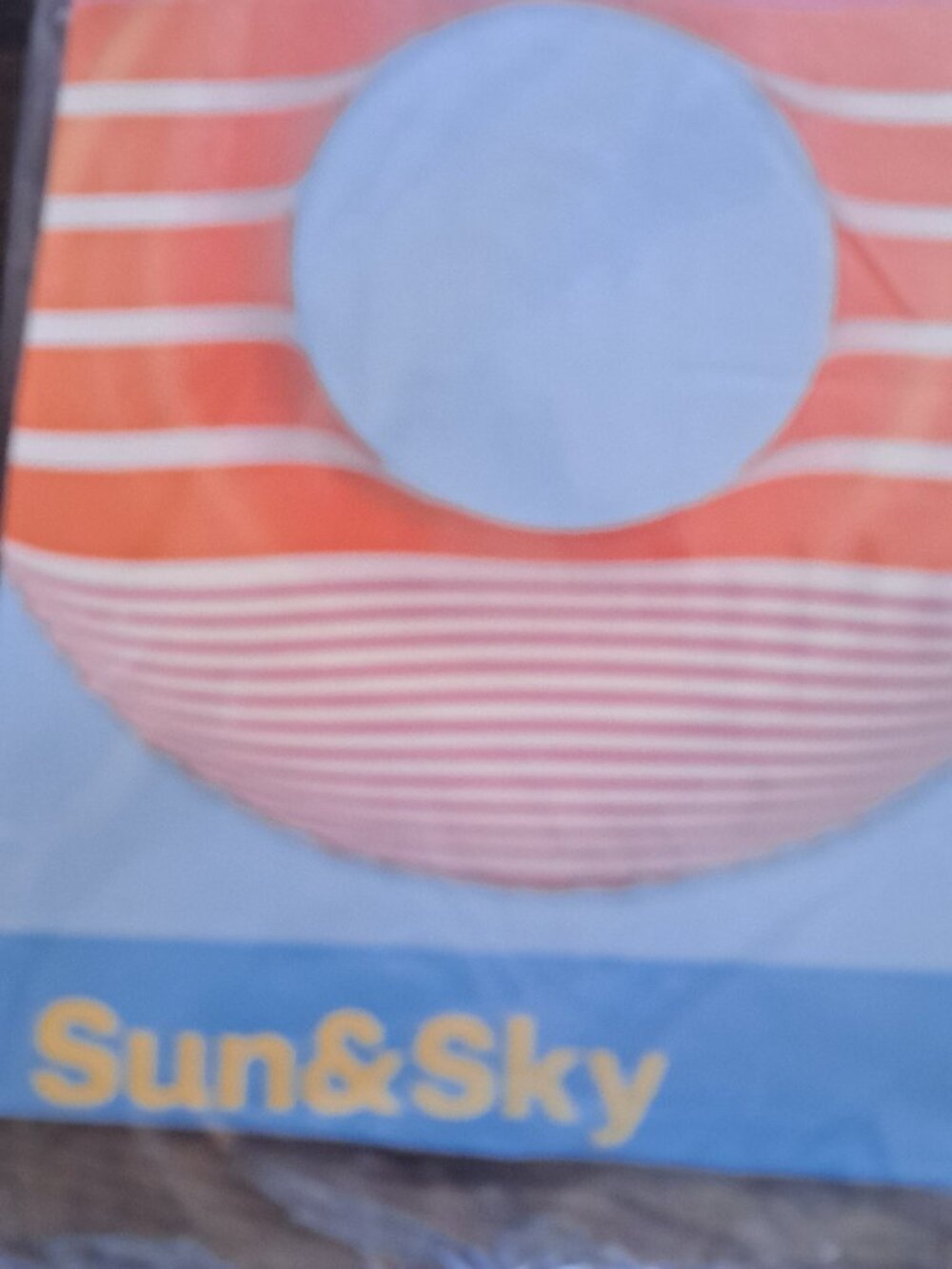 SUN AND SKY INFLATTABLE SWIM RING